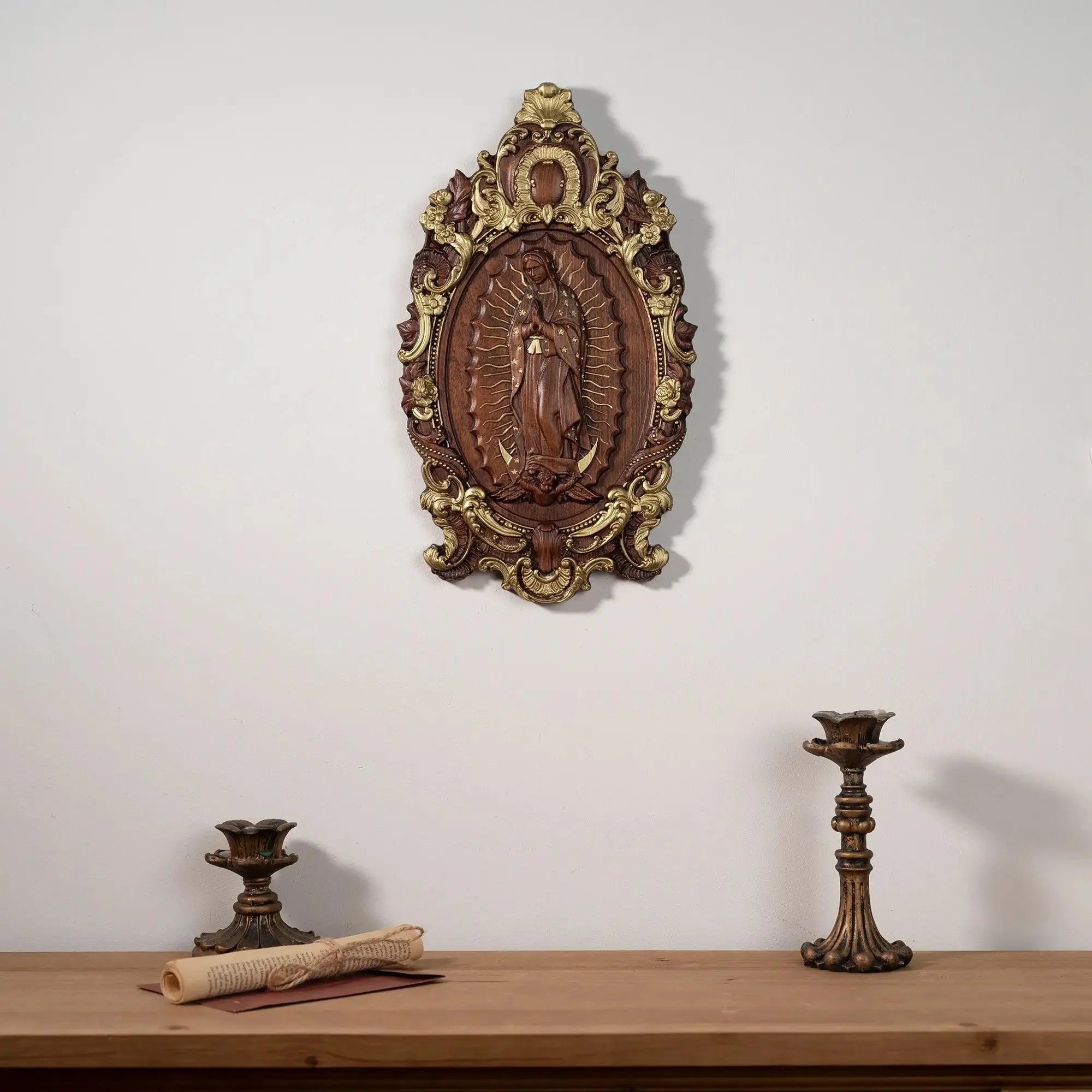 Wooden sculpture of Our Lady of Guadalupe-Viarello